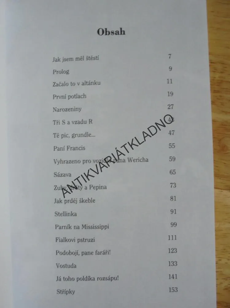 KLAUNOVO VELMI POZDNÍ ODPOLEDNE, JAN WERICH, CHRASTIL