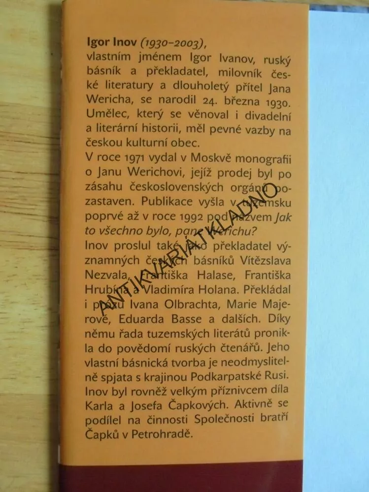 JAK TO VŠECHNO BYLO, PANE WERICHU? WERICH, INOV