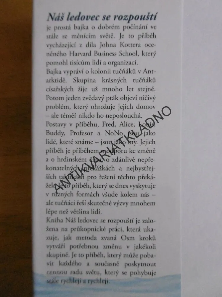 NÁŠ LEDOVEC SE ROZPOUŠTÍ, JOHN KOTTER, **an