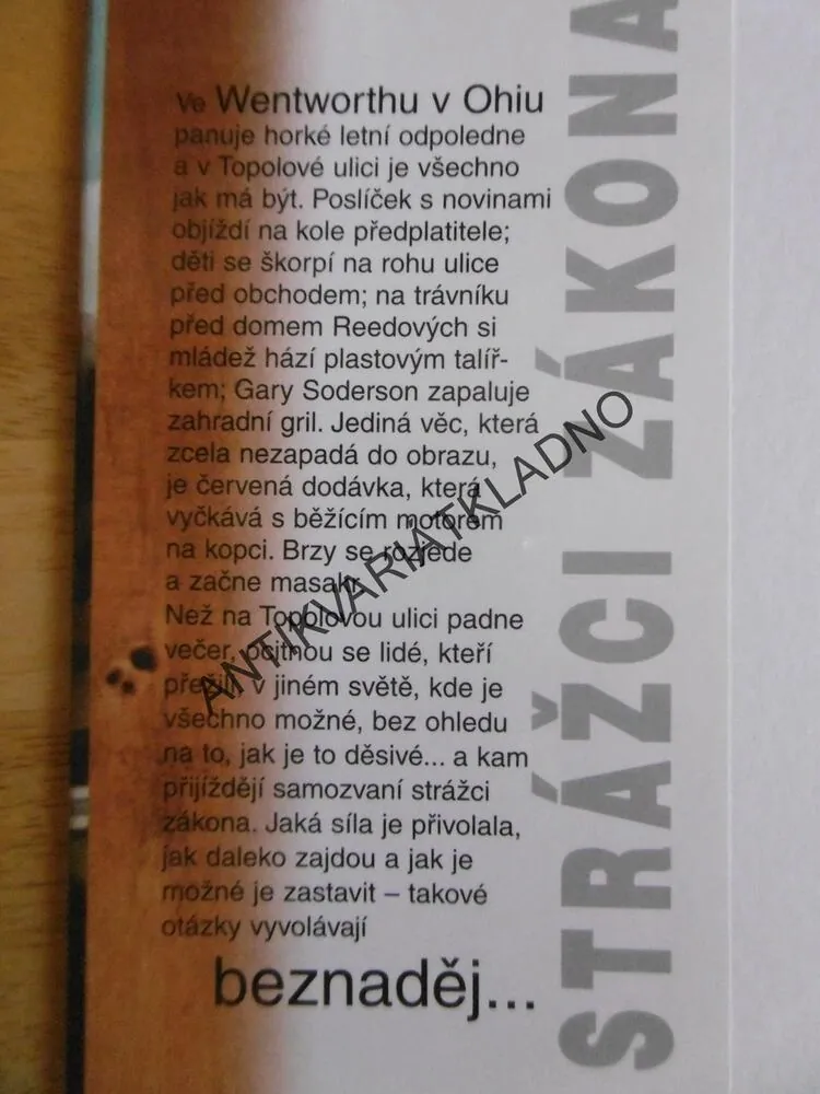 STRÁŽCI ZÁKONA, RICHARD BACHMAN, **an