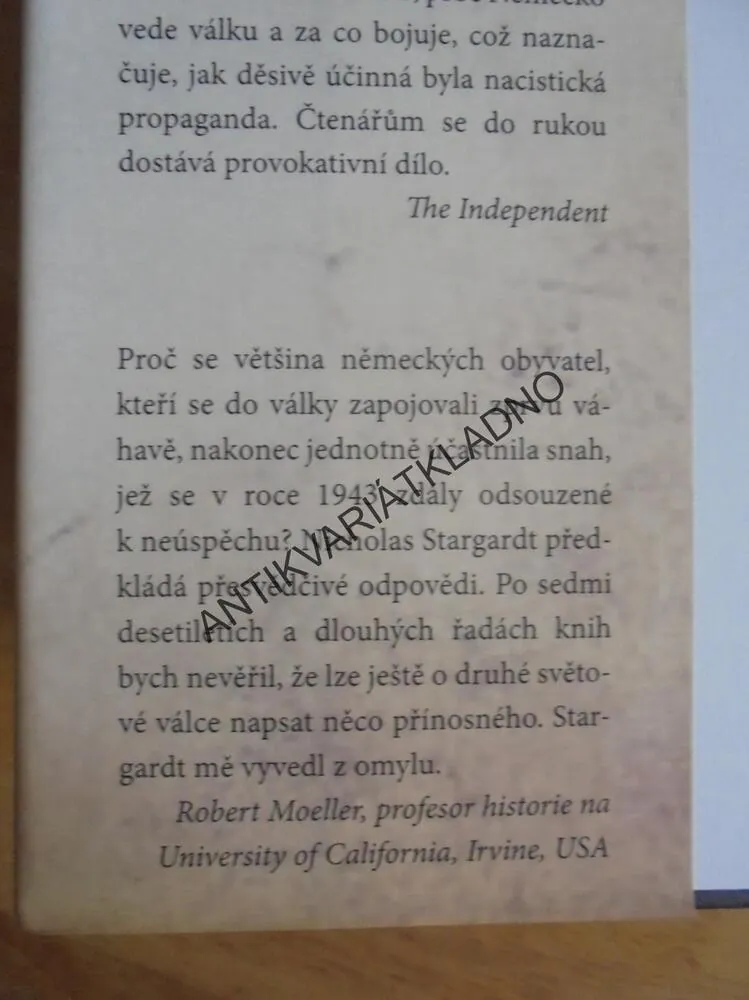 NĚMECKÁ VÁLKA, NÁROD A ZEMĚ VE ZBRANI,1939-45,STARGARDT