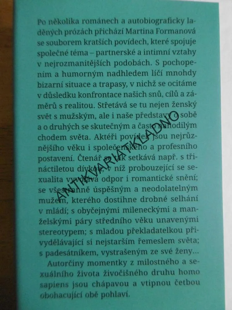 POVÍDKY NA TĚLO, MARTINA FORMANOVÁ, **an
