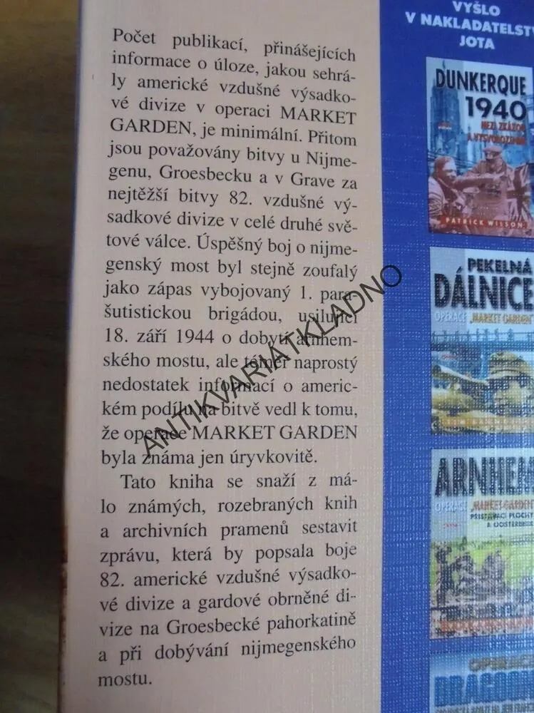 NIJMEGEN,OPERACE MARKET GARDEN,SAUNDERS, VÁLKA,