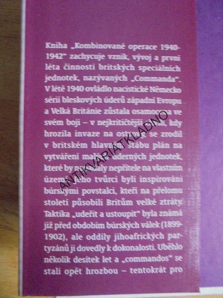 KOMBINOVANÉ OPERACE, 1940-42, VÁLKA,