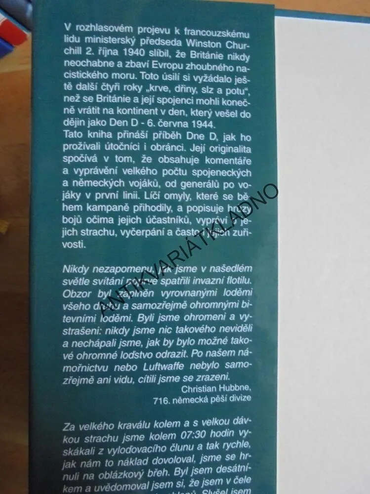 OBĚ STRANY INVAZE, EDMUND BLANDFORD, VÁLKA,