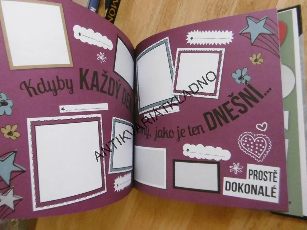SCRAPBOOK, JDU DO TOHO! VÍC NEŽ 100 SAMOLEPEK, VZOROVANÉ PAPÍRY, **an