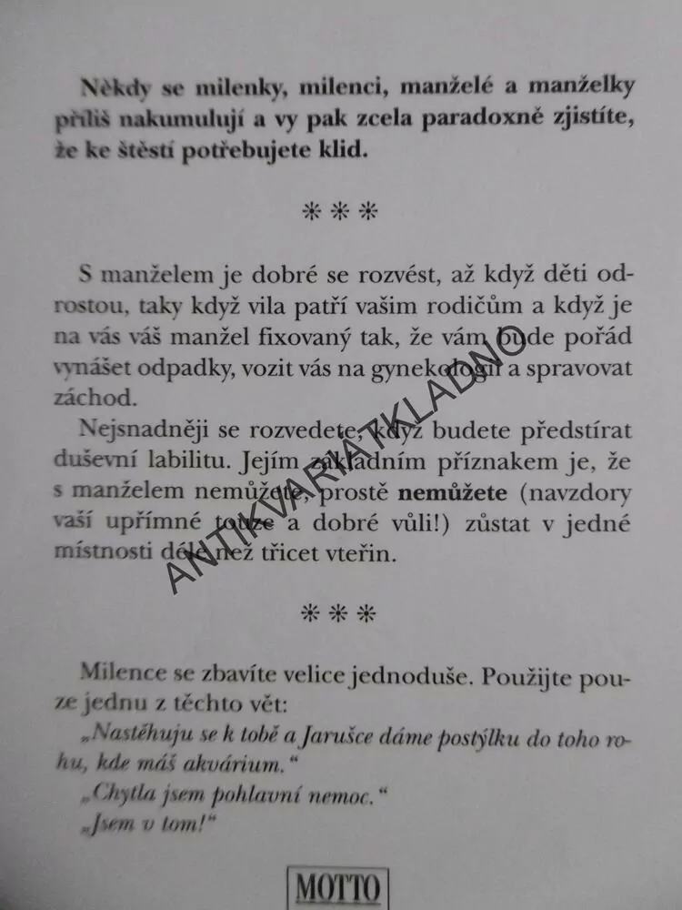JAK BÝT ŠŤASTNÝ, DVANÁCT NEMORÁLNÍCH RAD, HALINA PAWLOWSKÁ, **an