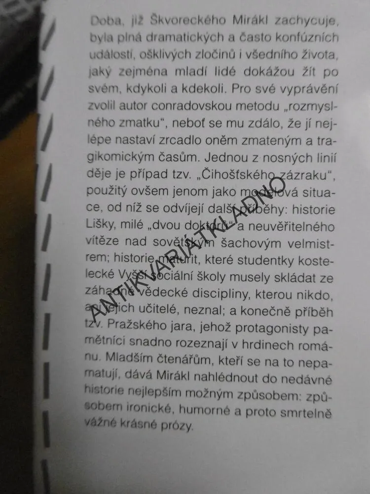 PŘÍBĚH NEÚSPĚŠNÉHO TENOR SAXOFONISTY, JOSEF ŠKVORECKÝ, **an