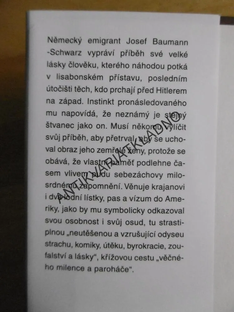 NOC V LISABONU, ERICH MARIA REMARQUE, **an