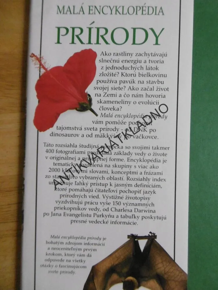 MALÁ ENCKLOPEDIA  PRÍRODY, SLOVENSKY, 2000 KLÍČOVÝCH SLOV, DAVID BURNIE, **an