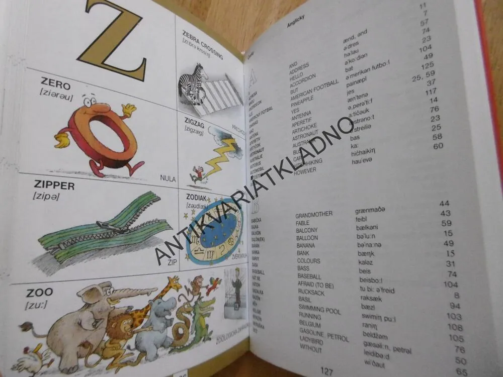VÍC NEŽ 1000 ANGLICKÝCH SLOVÍČEK, JOSEPH R. ORWELL, ANGLICKY- ČESKY, **an