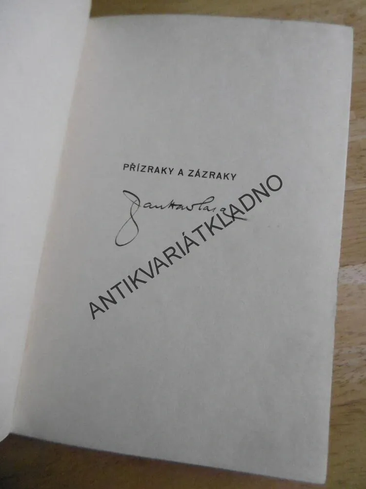 PŘÍZRAKY A ZÁZRAKY, JAN HAVLASA -AUTOGRAM, 1934 **an