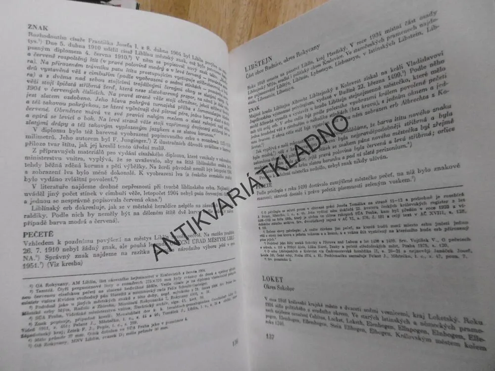 ZNAKY A PEČETĚ ZÁPADOČEKSÝCH MĚST A MĚSTEČEK, JAN PELANT, **an