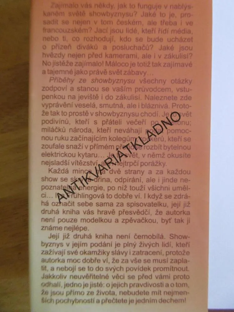 PŘÍBĚHY ZE SHOW BYZNYSU, IVA FRÜHLINGOVÁ, **an