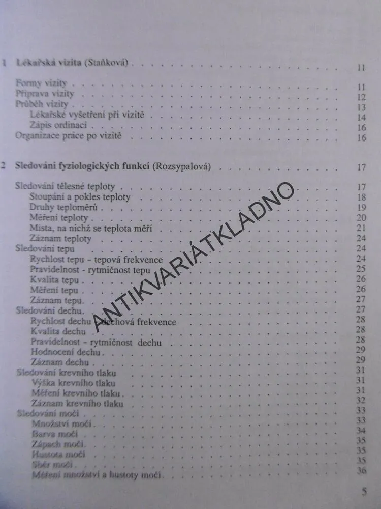 OŠETŘOVATELSTVÍ I/2., ROZSYPALOVÁ, ZDRAVOTNICKÉ ŠKOLY