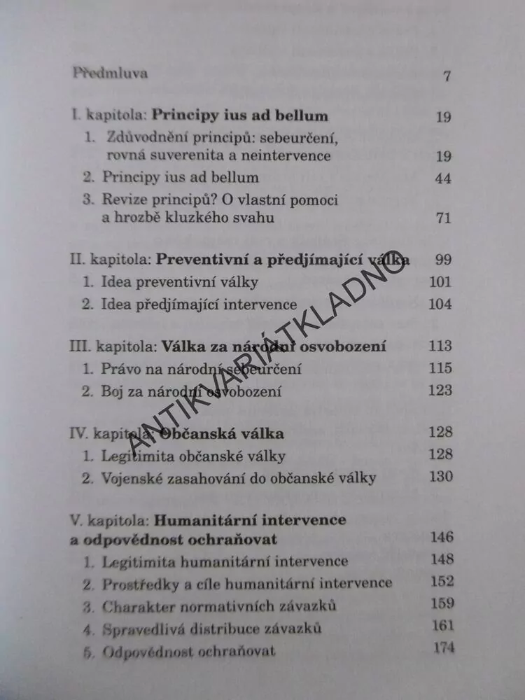 KAPITOLY Z TEORIE SPRAVEDLIVÉ VÁLKY, JOSEF VELEK, **an 