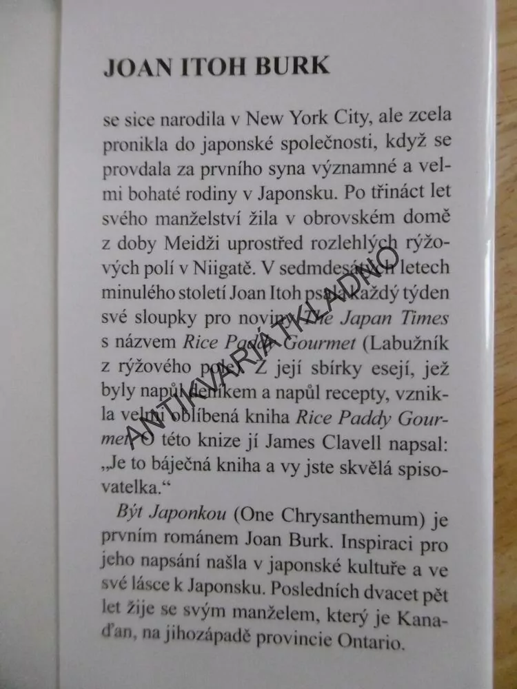 BÝT JAPONKOU, JOAN ITOH BURK, **an