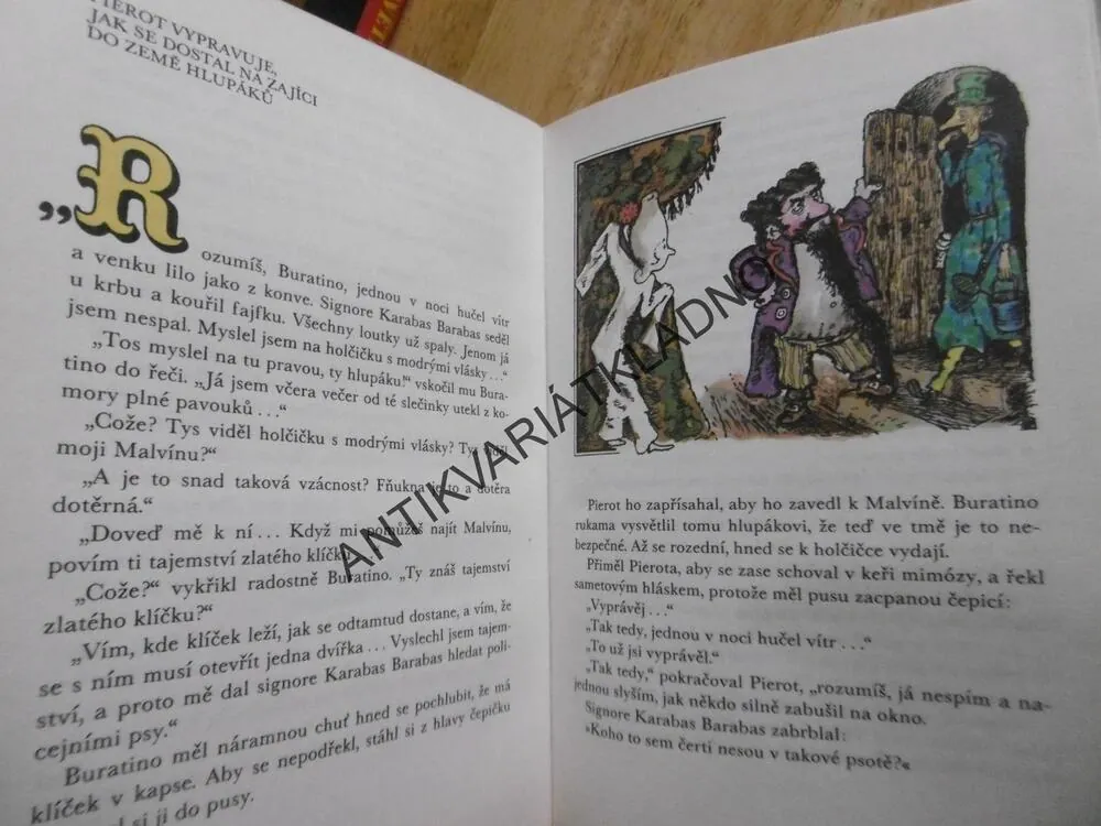 ZLATÝ KLÍČEK ANEB BURATINOVA DOBRODRUŽSTVÍ, ALEXEJ TOLSTOJ, 1979, **an
