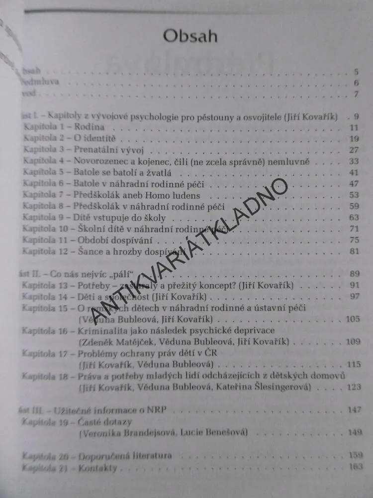 NÁHRADNÍ RODINNÁ PÉČE V PRAXI, JIŘÍ KOVAŘÍK A KOL.,