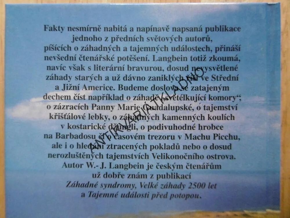 ZÁHADNÉ ŘÍŠE, WALTER-JÖRG LANGBEIN, **an