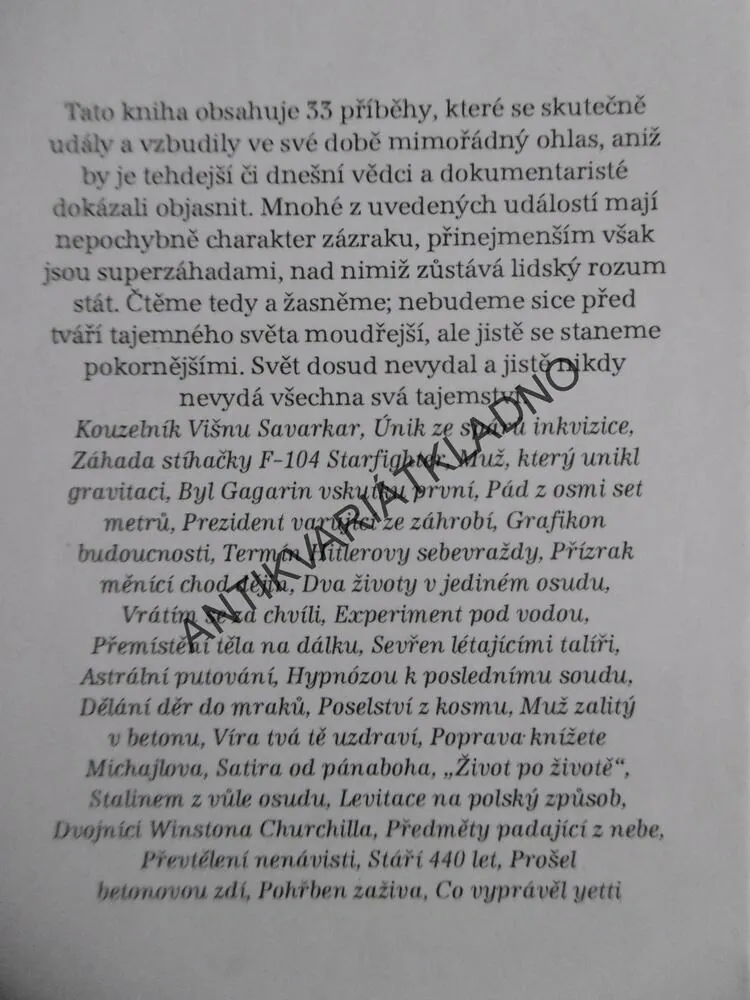 SUPERZÁHADY A ZÁZRAKY, FRANK P.JONES, **an