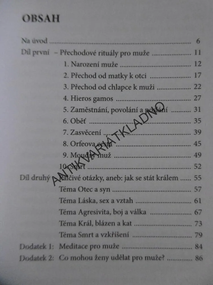 KRUH MUŽŮ, PŘECHODOVÉ RITUÁLY, JAN BÍLÝ, **an