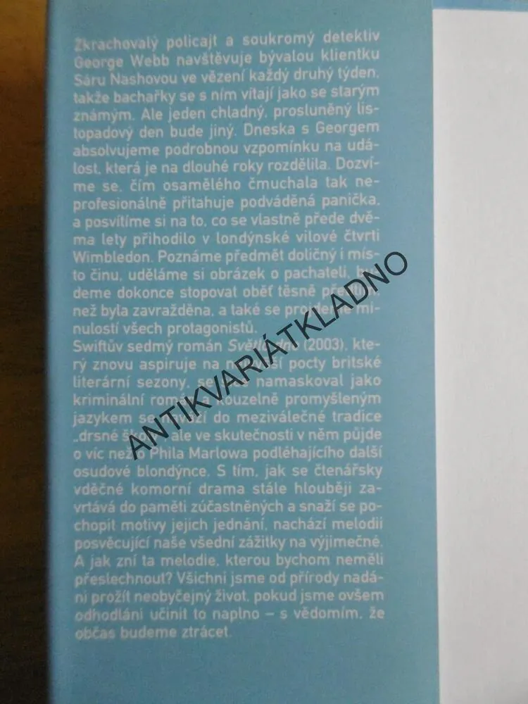 SVĚTLO DNE, GRAHAM SWIFT, **an