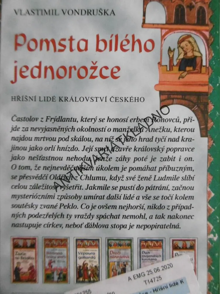POMSTA BÍLÉHO JEDNOROŽCE, VLASTIMIL VONDRUŠKA, **an