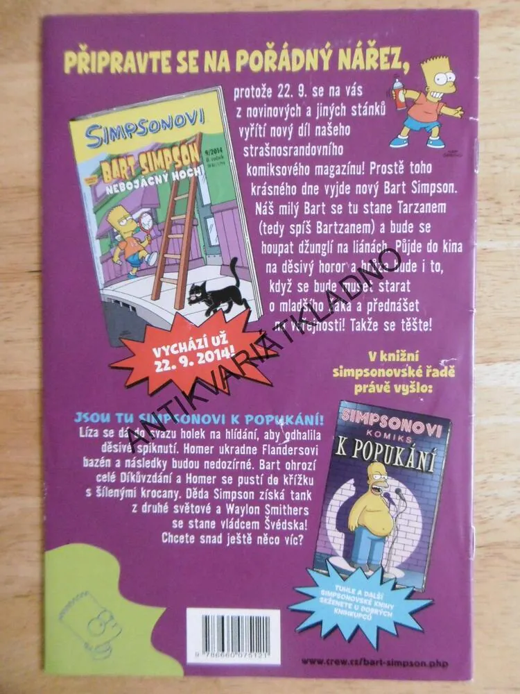 SIMPSONOVI, BART SIMPSON, KOMIKS, 8/2014