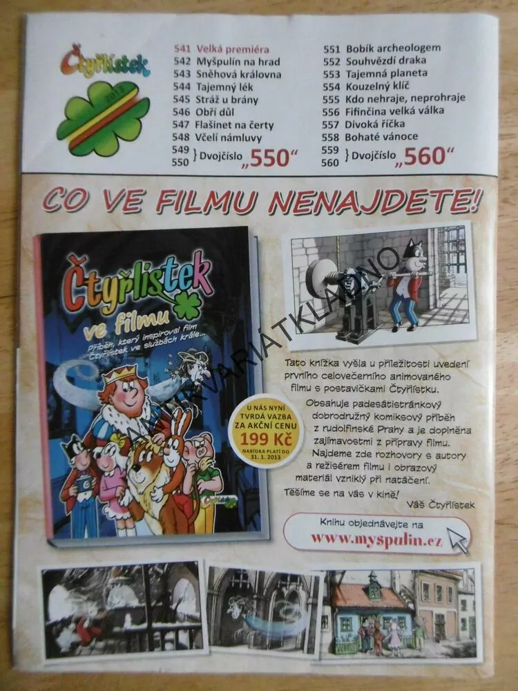 ČTYŘLÍSTEK 541 - VELKÁ PREMIÉRA, 