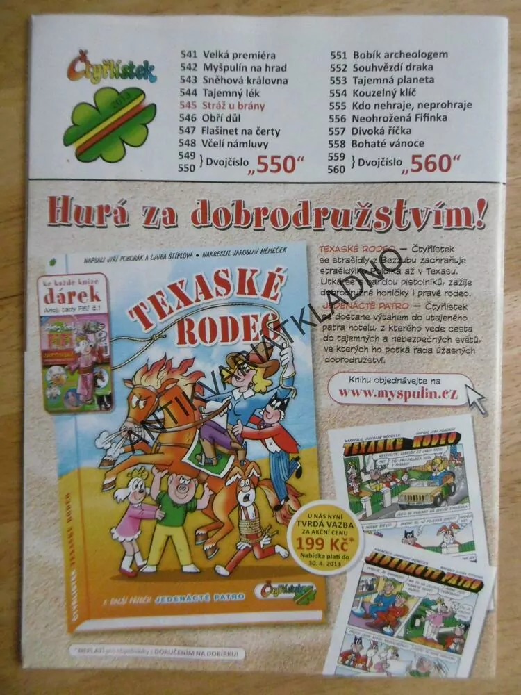 ČTYŘLÍSTEK 545 - STRÁŽ U BRÁNY