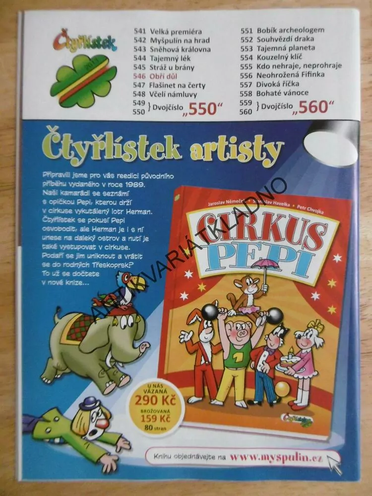 ČTYŘLÍSTEK 546 - OBŘÍ DŮL