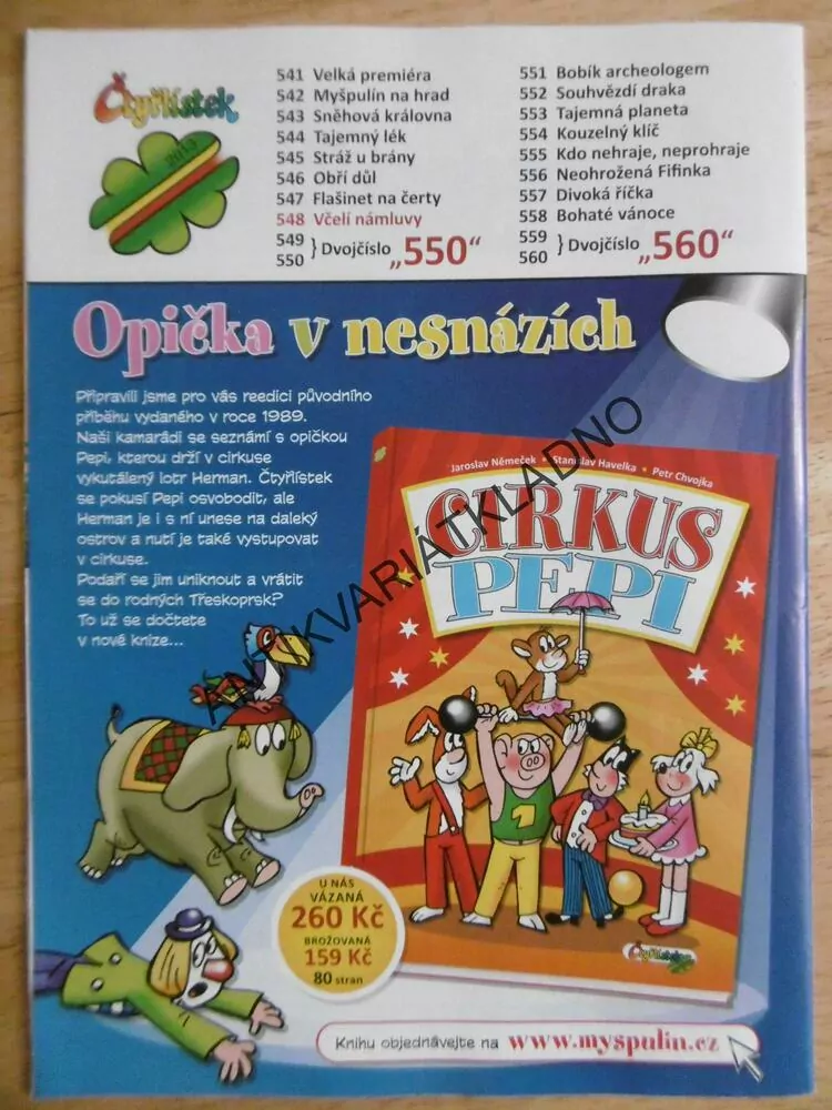 ČTYŘLÍSTEK 548 - VČELÍ NÁMLUVY
