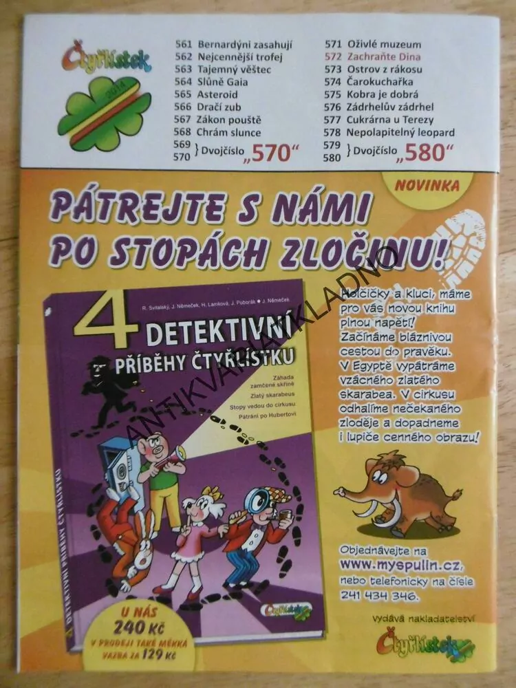 ČTYŘLÍSTEK 572 - ZACHRAŇTE DINA
