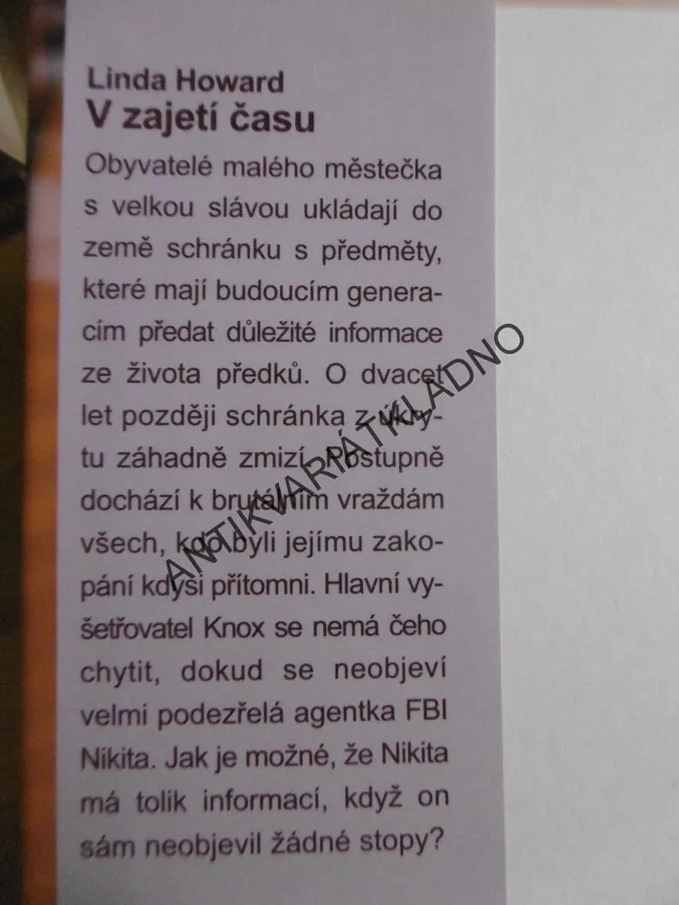 V ZAJETÍ ČASU, LINDA HOWARD, **an