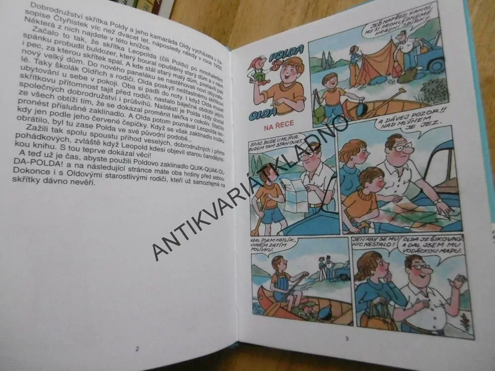 DOBRODRUŽSTVÍ POLDY A OLDY, JAROSLAV MALÁK, KOMIKS ZE ČTYŘLÍSTEK, **an