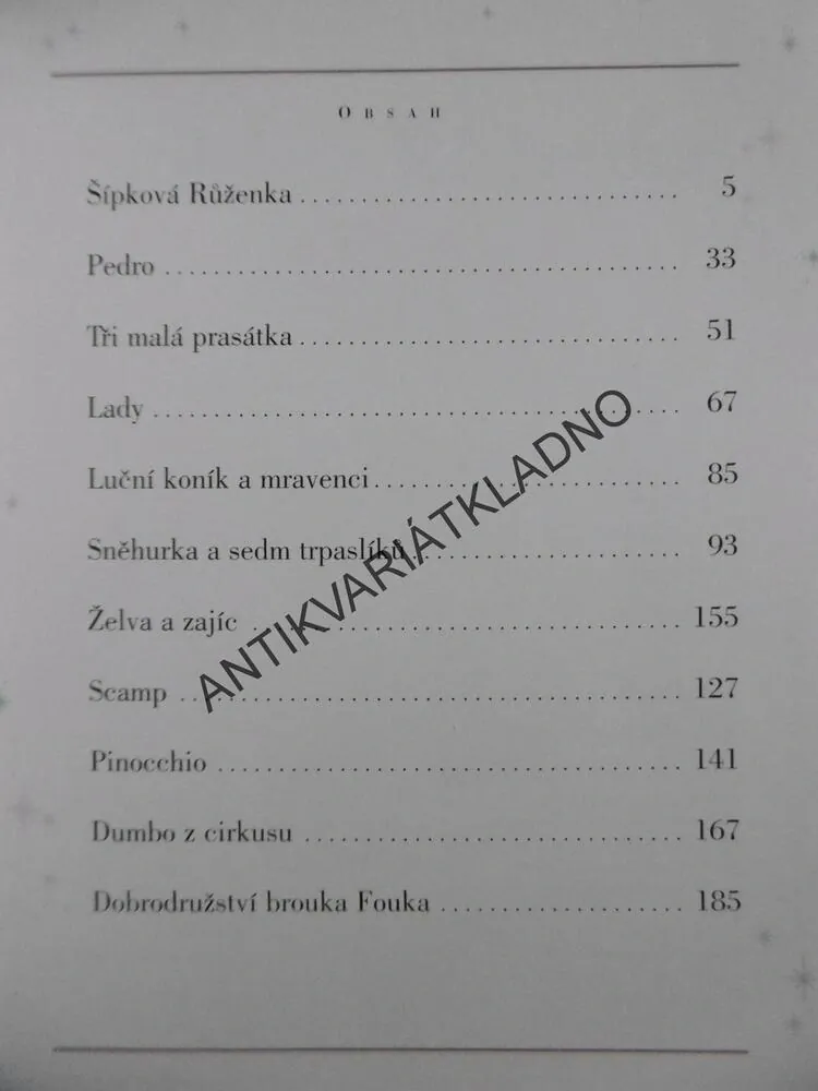 NEJKRÁSNĚJŠÍ PŘÍBĚHY, WALT DISNEY, **an