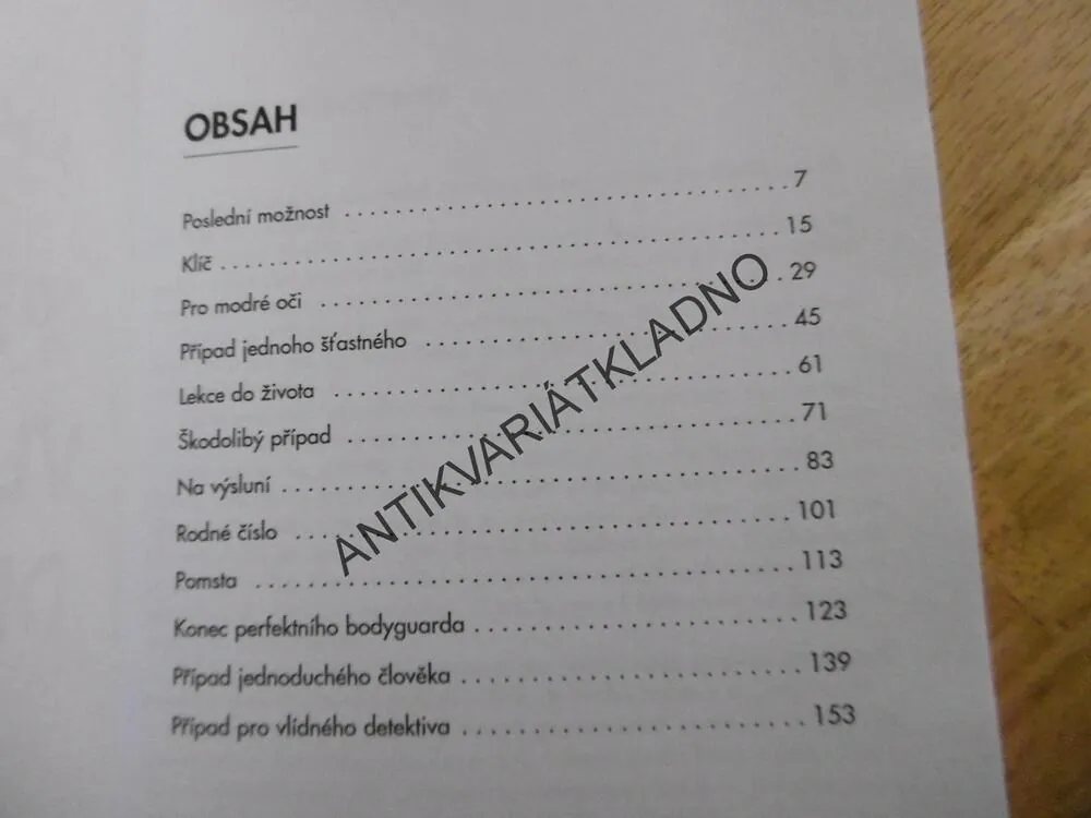 PŘÍPADY VLÍDNÉHO DETEKTIVA, JANA MORAVCOVÁ, **an