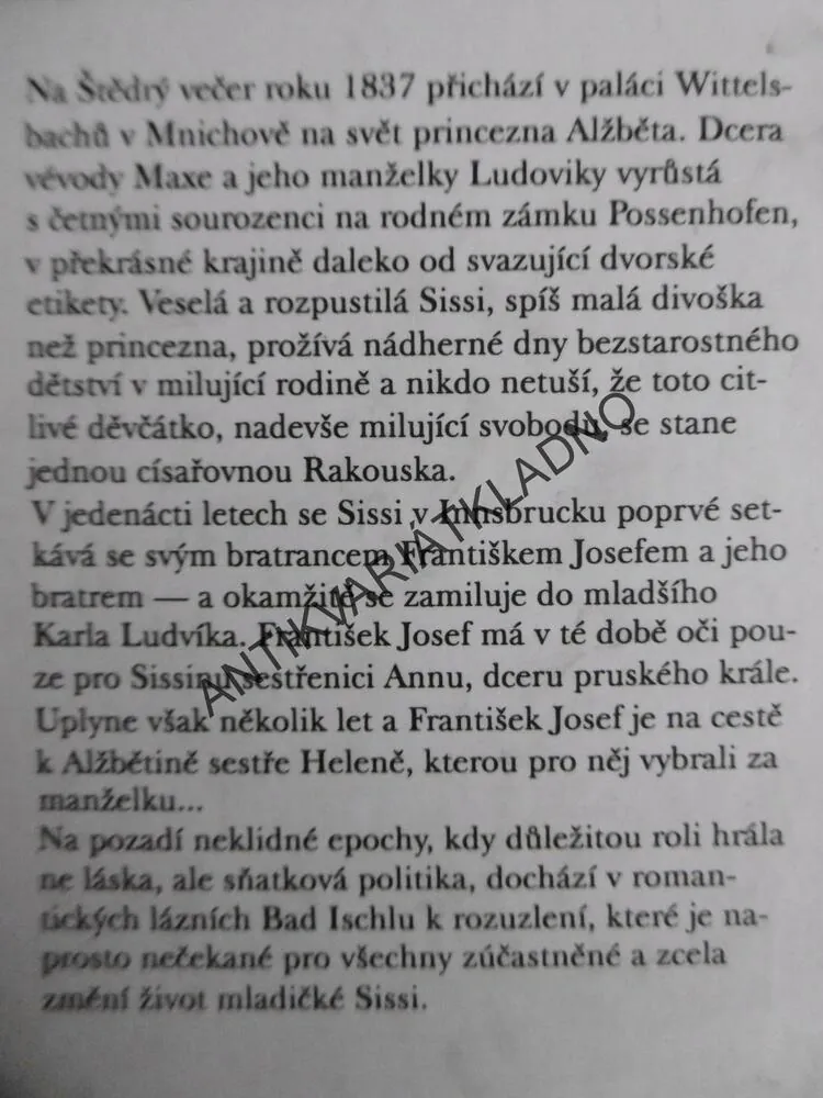 SISSI 1., MALÁ DIVOŠKA, MARIELUISE VON INGENHEIM, **an