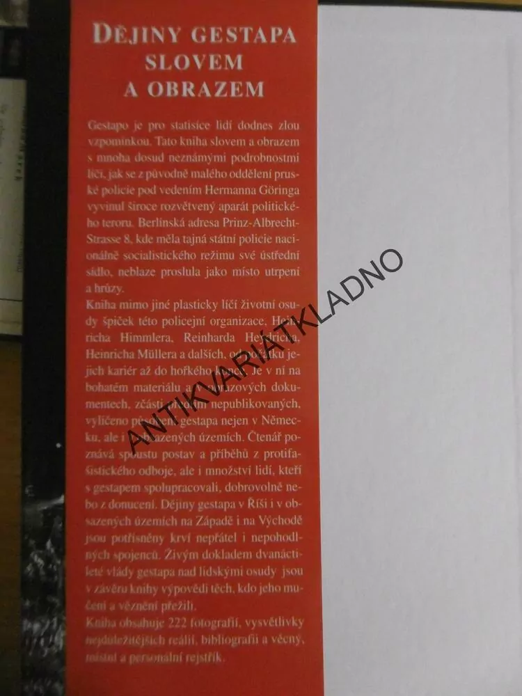 DĚJINY GESTAPA SLOVEM I OBRAZEM, RUPERT BUTLER, **an