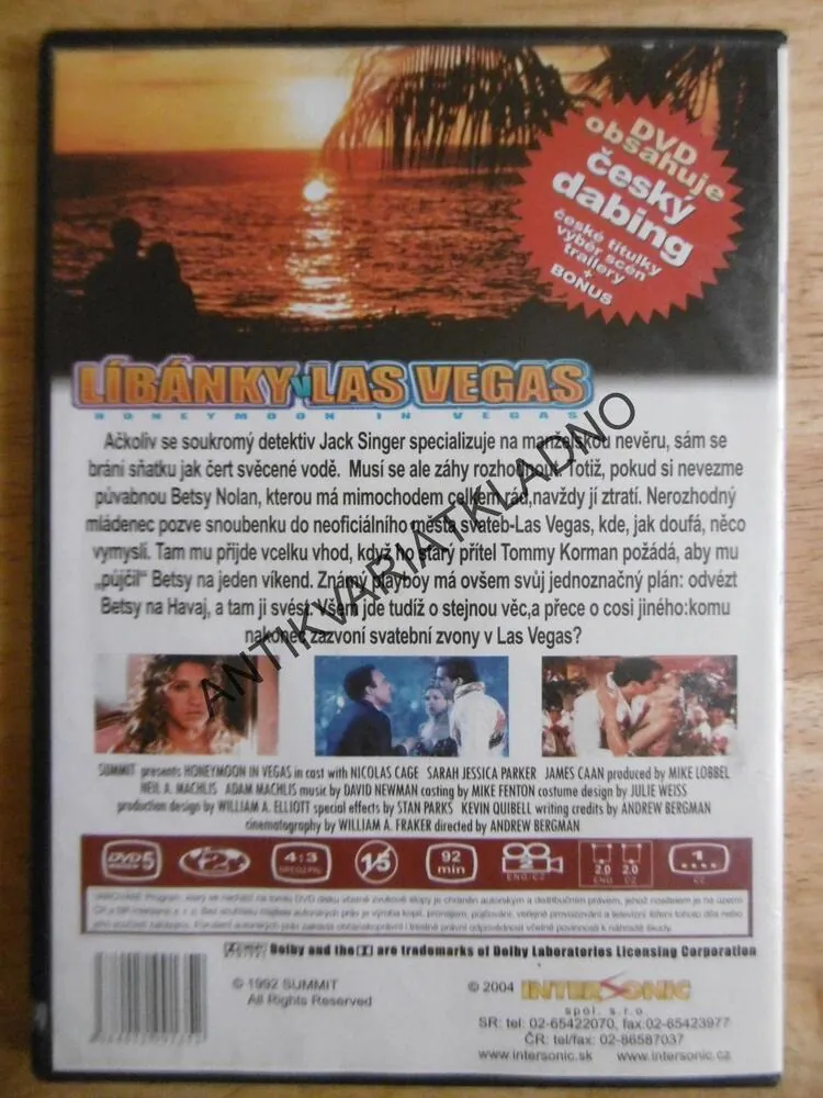 LÍBÁNKY V LAS VEGAS, DVD FILM