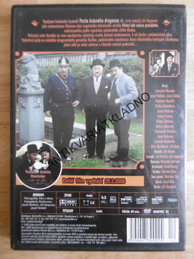 PARTIE KRÁSNÉHO DRAGOUNA, DVD FILM
