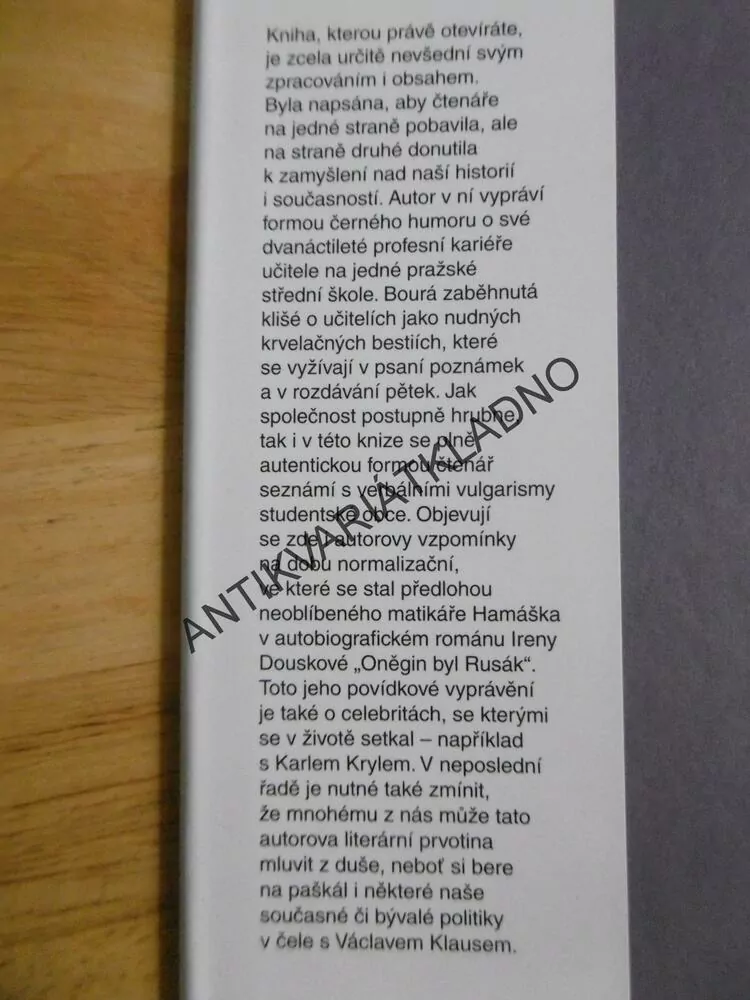 BRADLA V ŠUPLÍKU, IVAN KANDL, **an