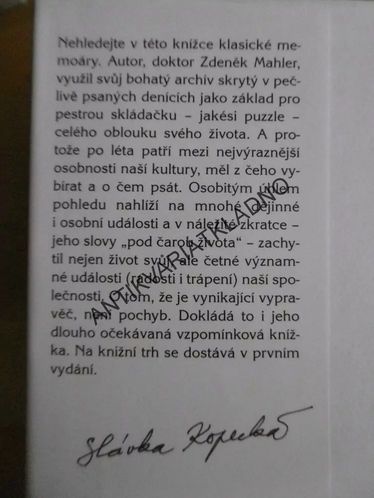 ...ALE NEBYLA TO NUDA, ZDENĚK MAHLER, POZNÁMKY POD ČAROU, **an