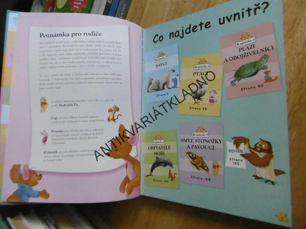 MOJE PRVNÍ ENCYKLOPEDIE S MEDVÍDKEM PÚ, ZVÍŘATA, WALT DISNEY, **an