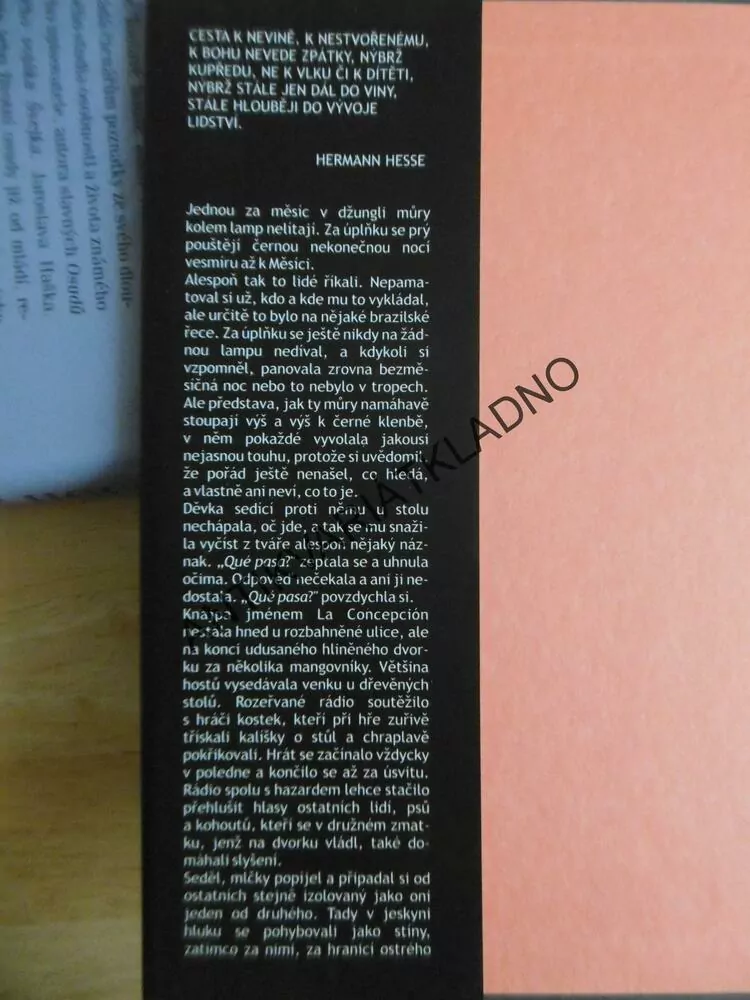 HRÁČI NA VINICI PÁNĚ, PETER MATTHIESSEN,  **an