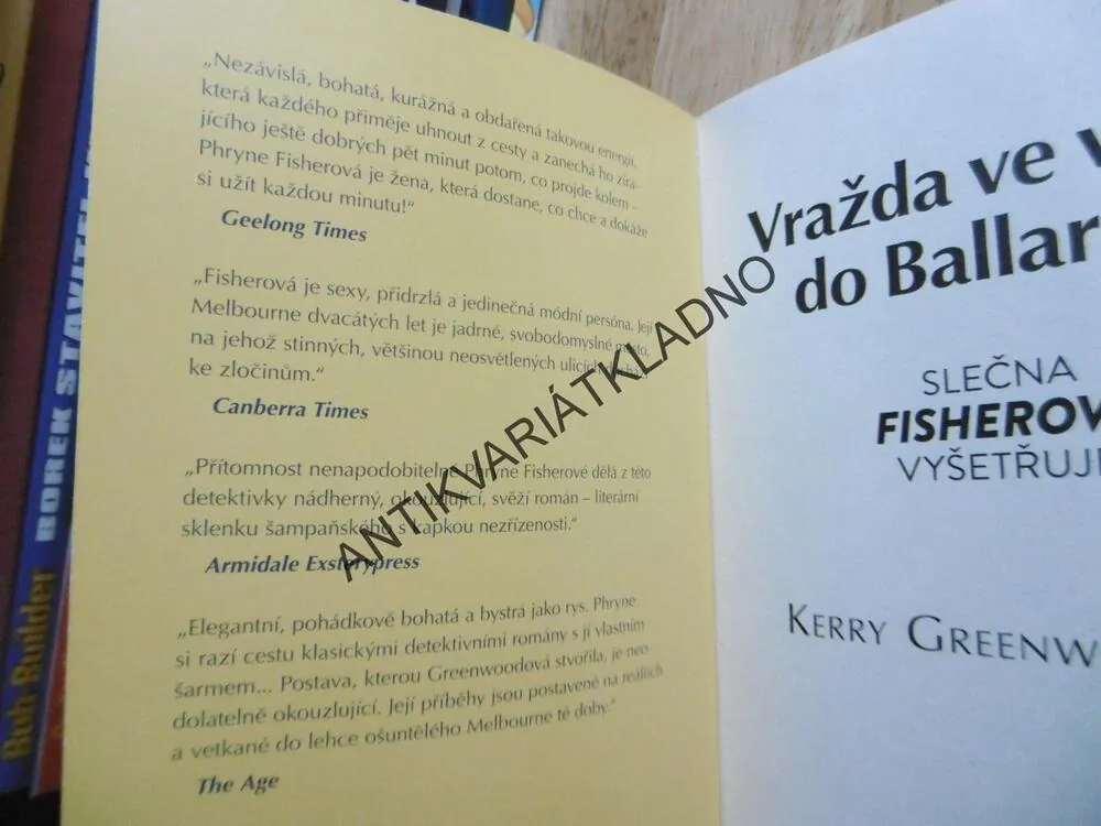 VRAŽDA VE VLAKU DO BALLARATU, KERRY GREENWOODOVÁ, **an