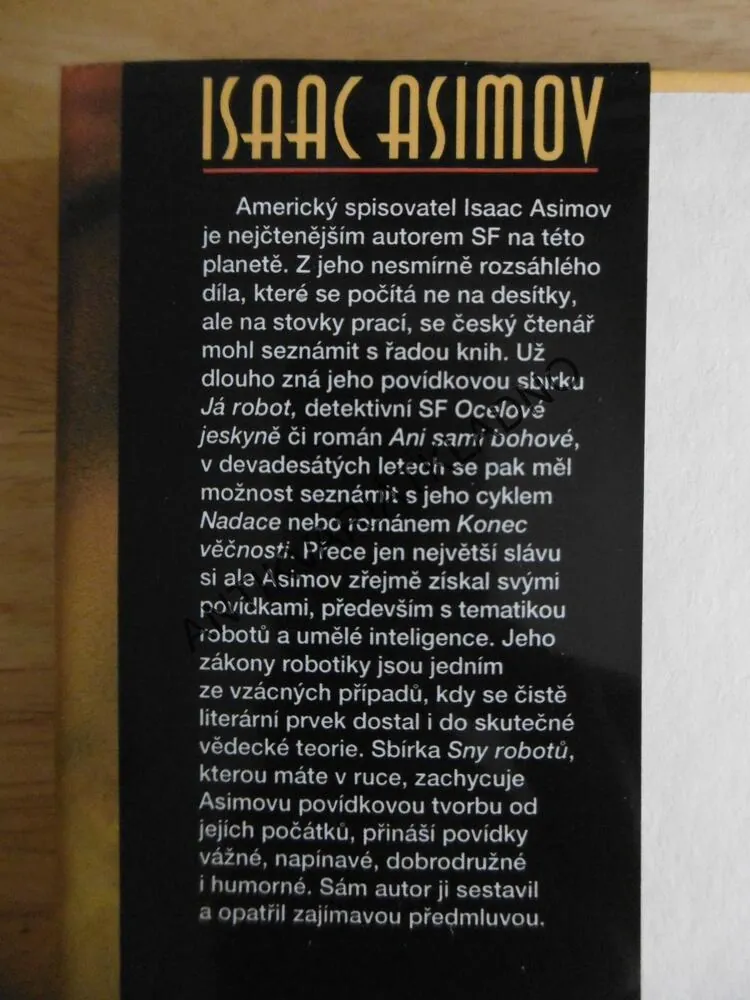 SNY ROBOTŮ, ISAAC ASIMOV, **an