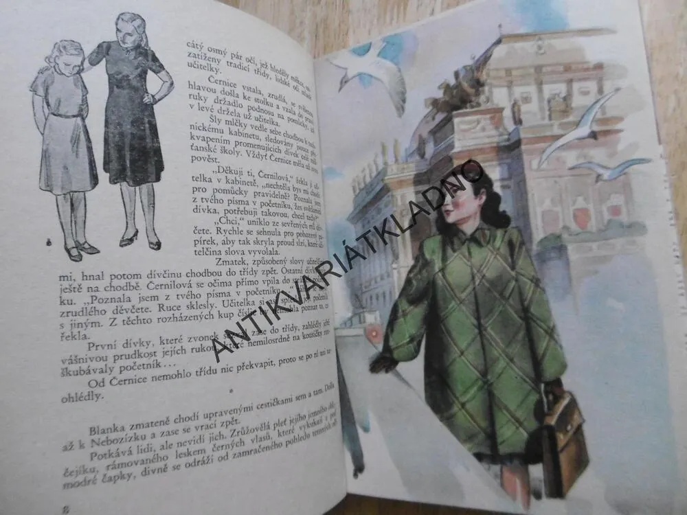 OBLÁZEK S PETŘÍNSKÉ STRÁNĚ, MARIE DOUTLÍKOVÁ-ŘÍHOVÁ, 1945, **an