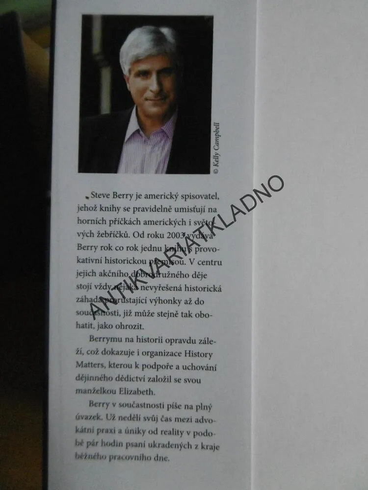 MALTÉZSKÁ VÝMĚNA, STEVE BERRY, **an